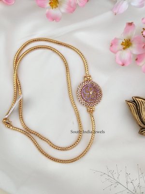 Gorgeous AD Stones Mugappu Chain