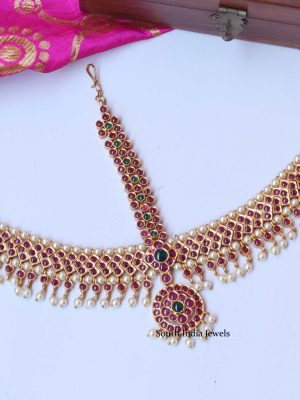 Gorgeous Droplet Matha Patti Design