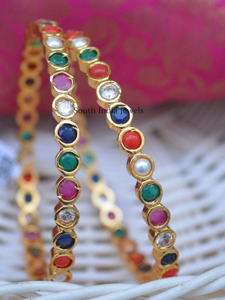 Gorgeous Navaratna Design Bangles