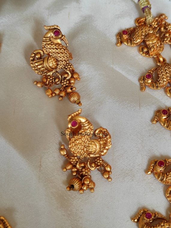 Lakshmi Peacock Design Necklace