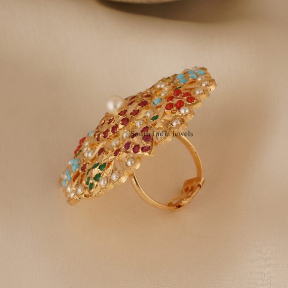 Multicolor Jadau Ring