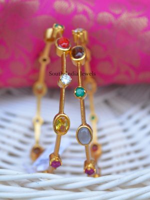 Stunning Navaratna Design Bangles