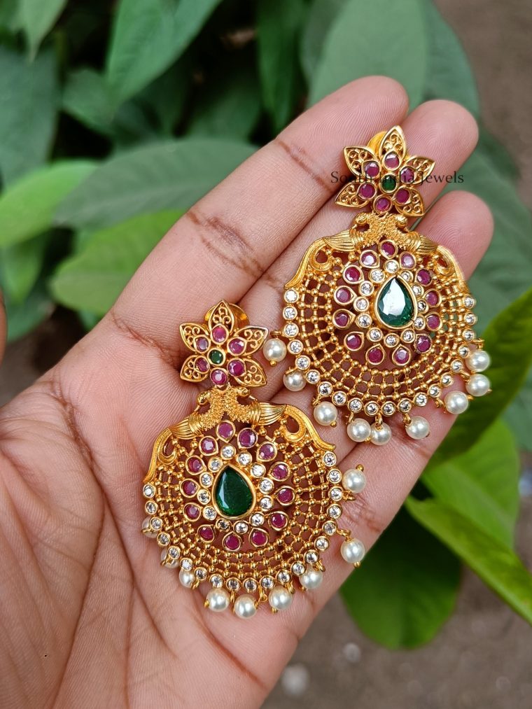 Unique Chandbali Design Earrings
