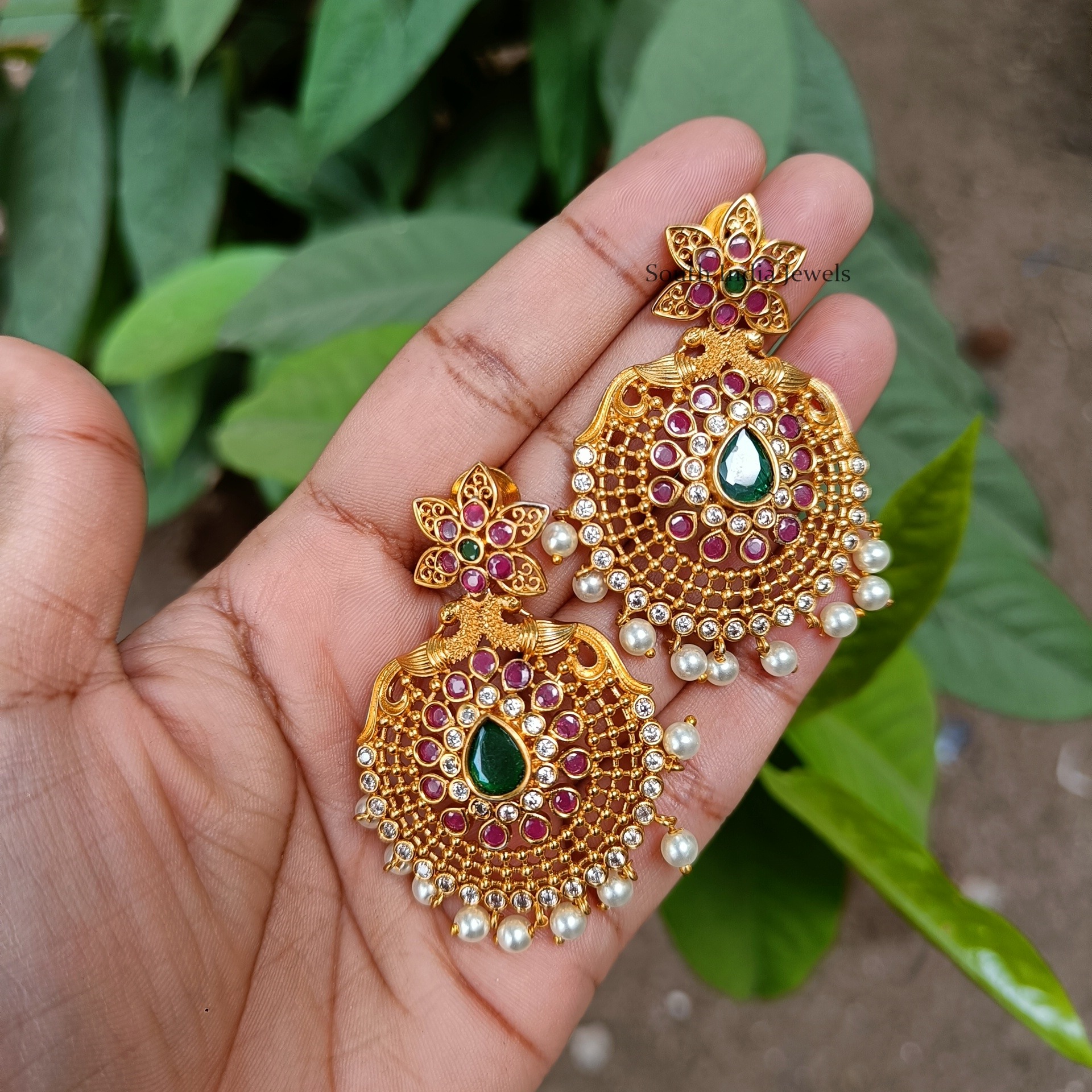 Unique Chandbali Design Earrings