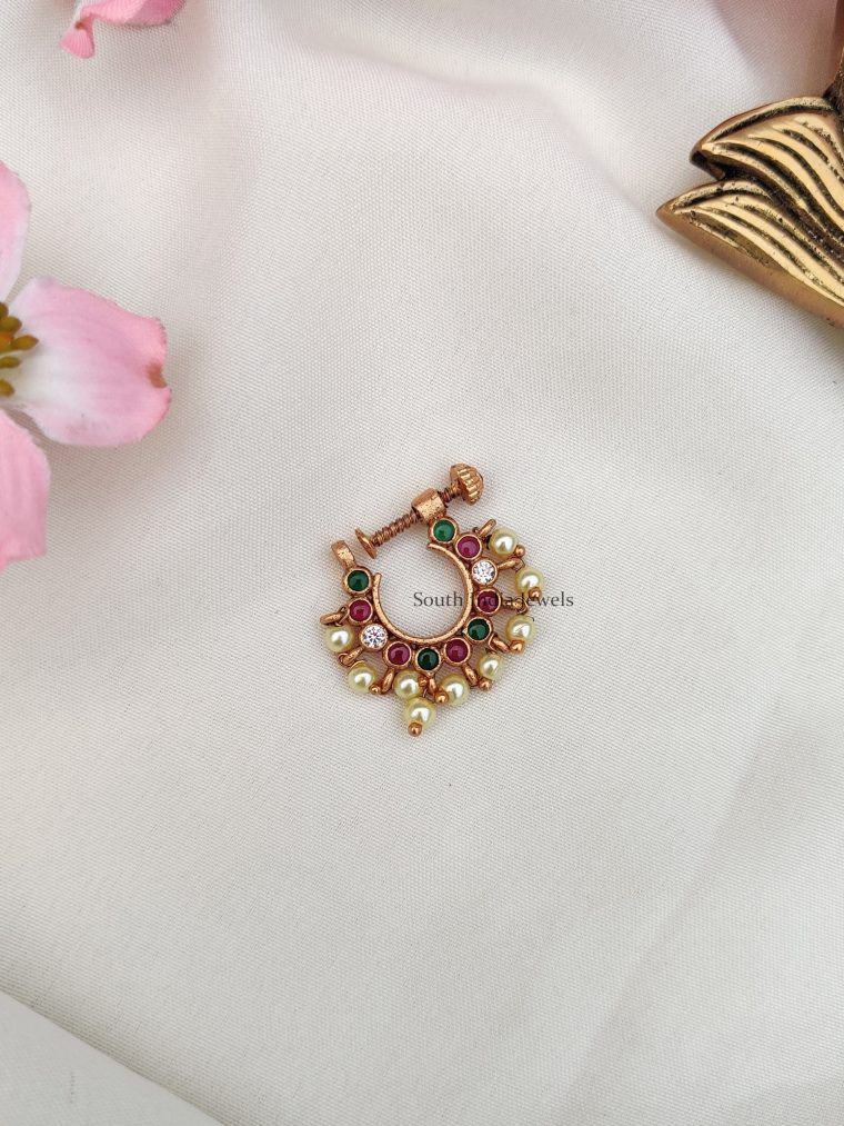 Pretty Non Piercing Nose Pin