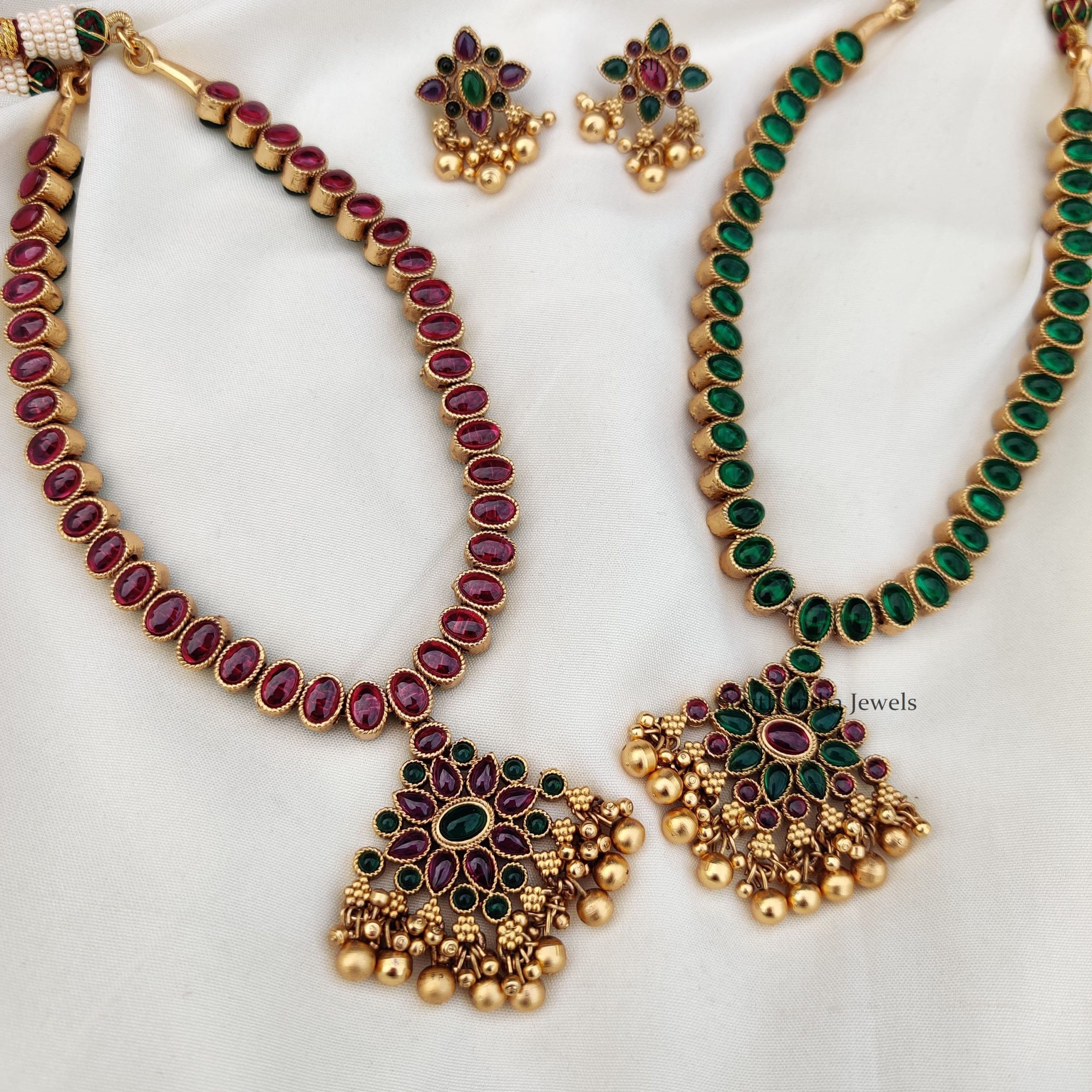 Old Model Attigai Necklace - South India Jewels Online Stores.