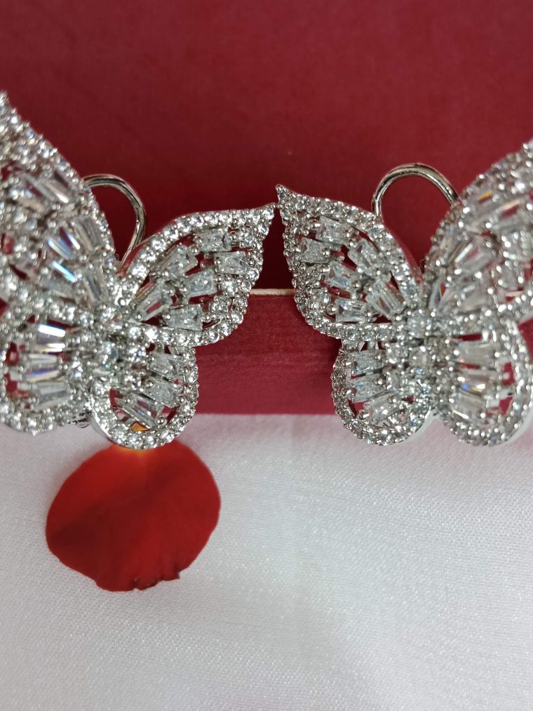 Butterfly AD Stones Earrings