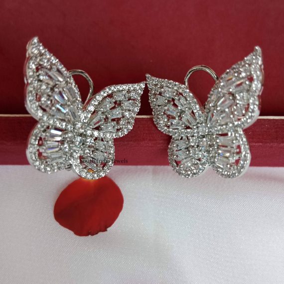 Butterfly AD Stones Earrings