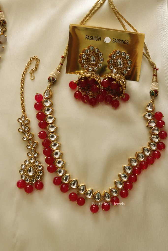 Kundan Jewellery Set For Wedding- South India Jewels