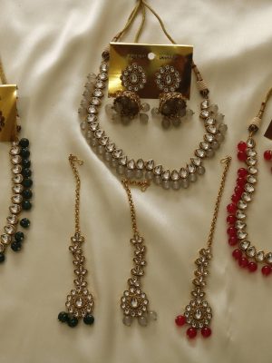 Attractive Kundan Design Combo Set