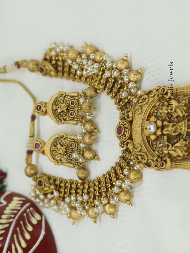Bharat Design Temple Necklace Set (2)