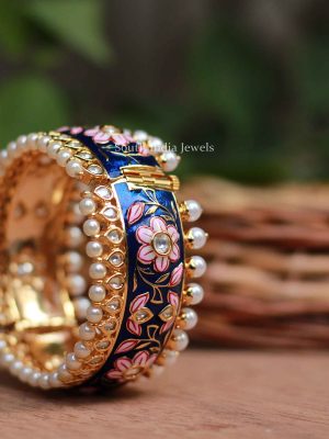 Blue Meenakari Bangle