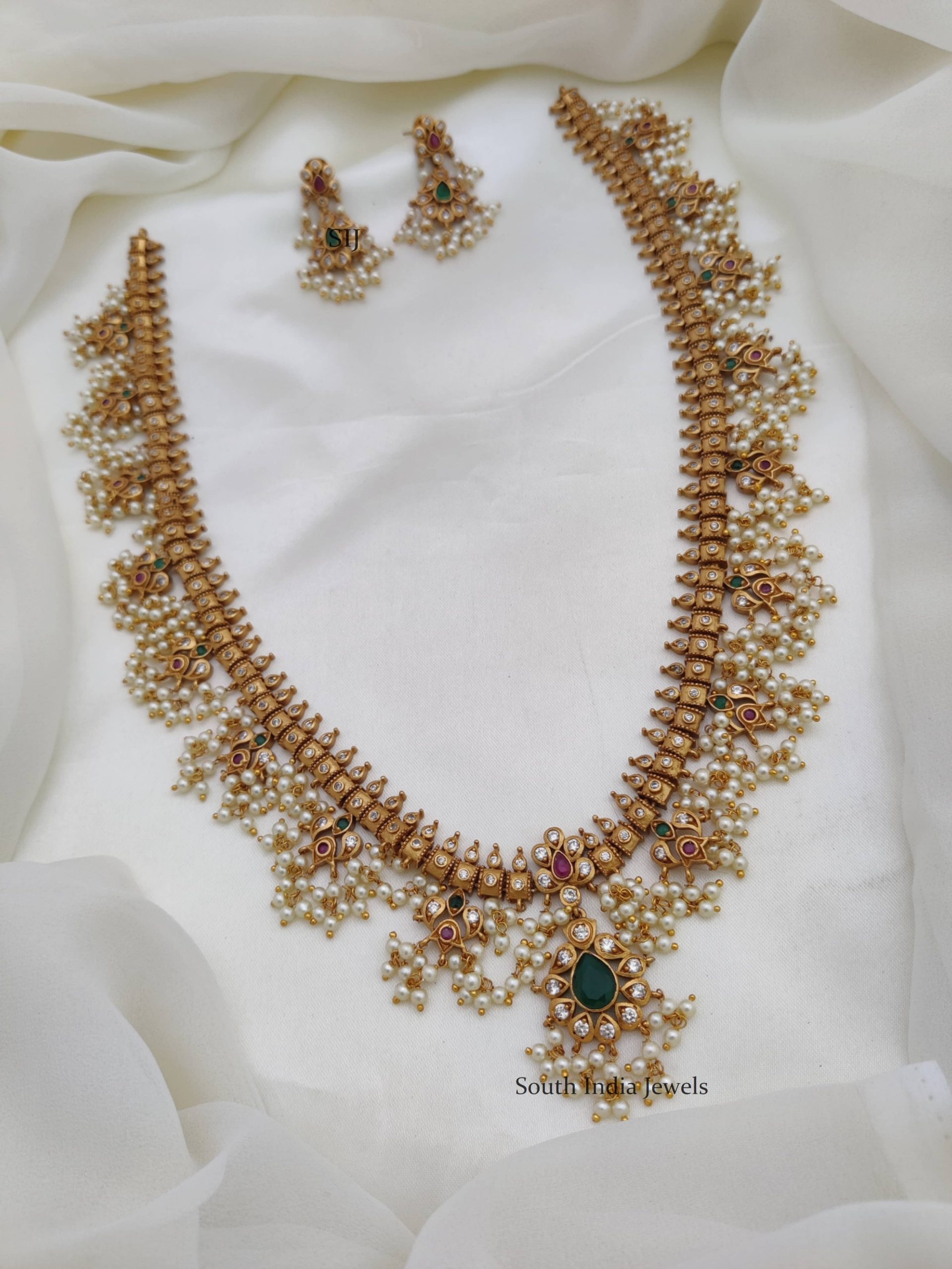 Buy Pearl / Mutyala Haram Online - South India Jewels