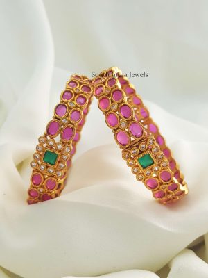 Classic Matte Finish Openable Bangle Set (2)