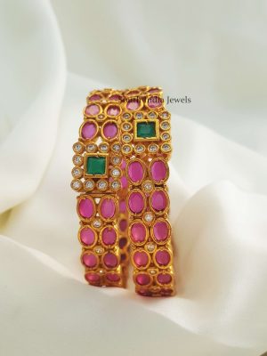 Classic Matte Finish Openable Bangle Set (3)