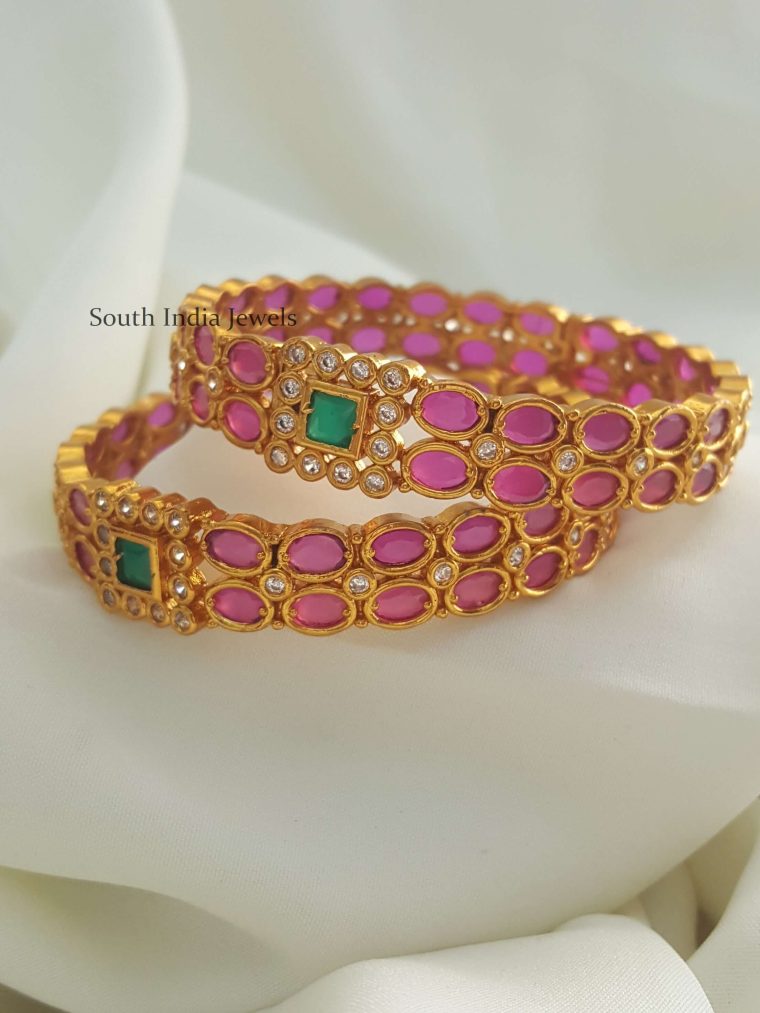 Classic Matte Finish Openable Bangle Set