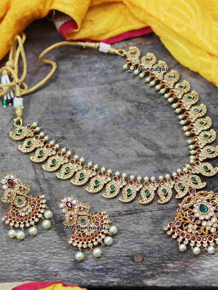 Classy Traditional AD Mango Necklace..