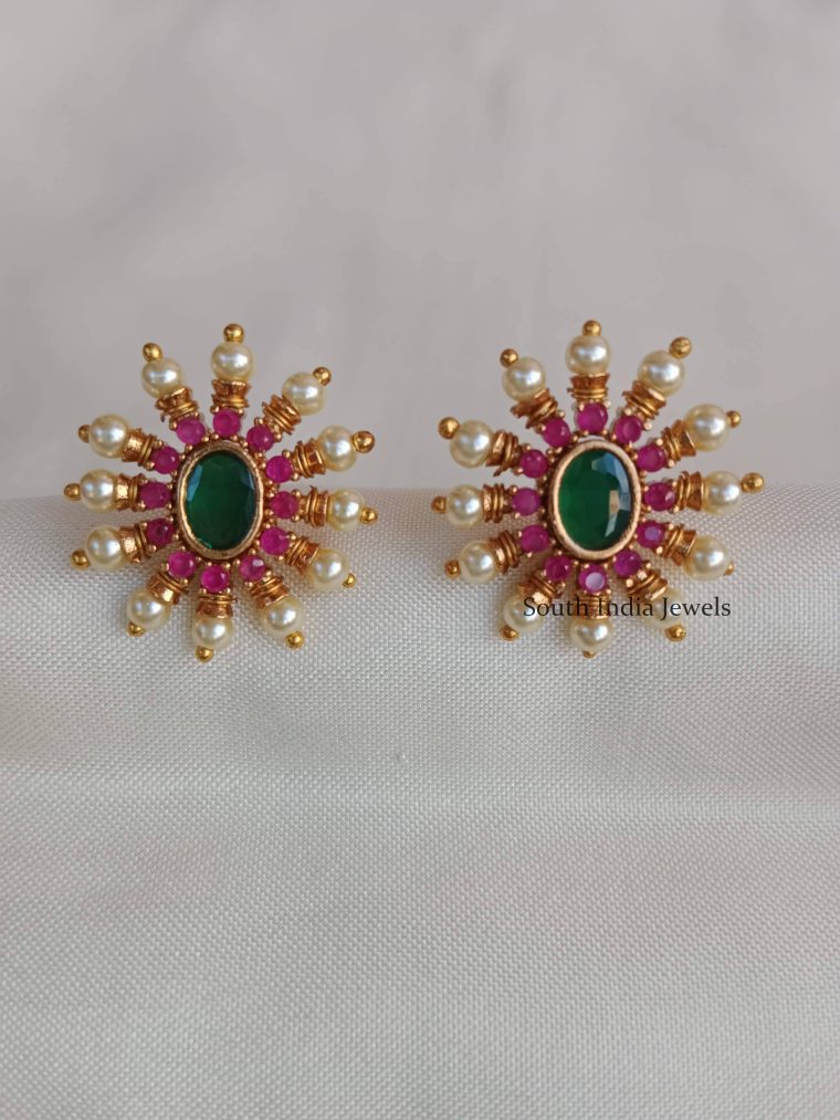 Cute Multi Colors Stones Earrings