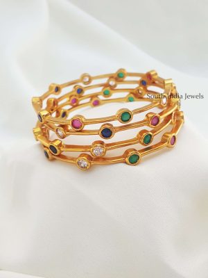 Dazzling AD Stone Bangle Set