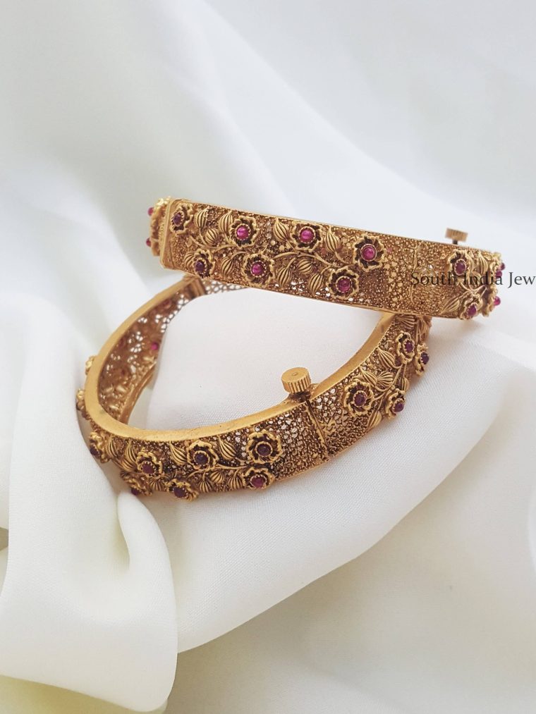 Floral Openable Bangles (2)
