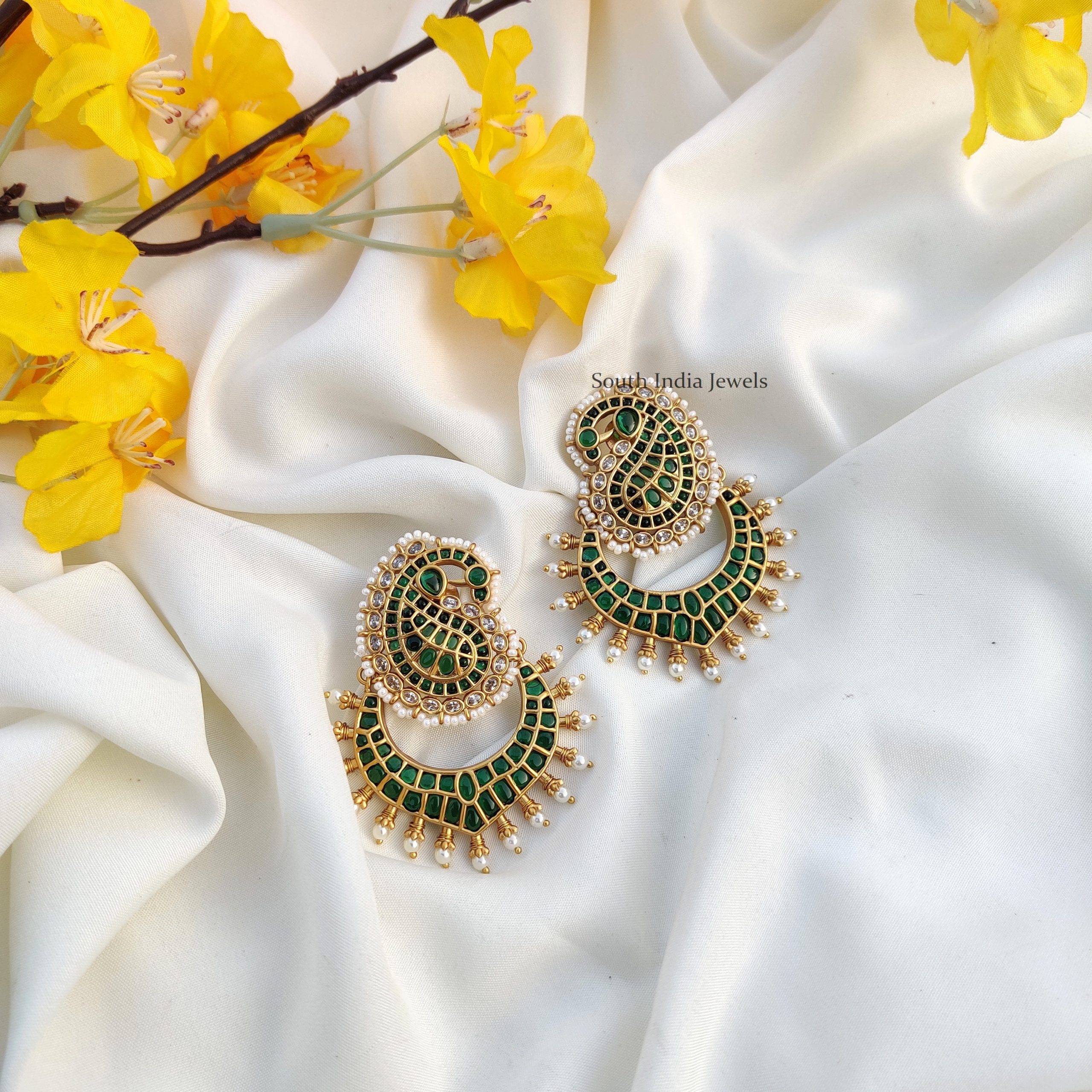 Chandbali Design Earring Online South India Jewels Online Stores