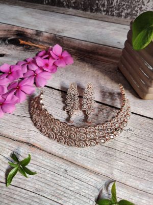 Marvelous Dual Tone Rose Gold Choker