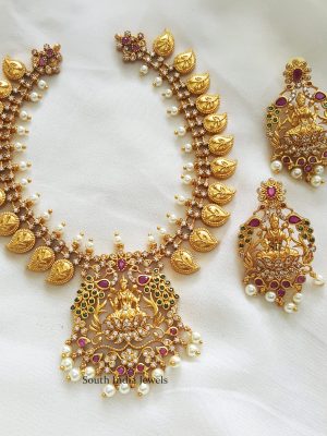 Matte Finish Lakshmi Design Necklace