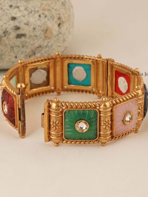 Multi Color Stone Kada Bangle (3)