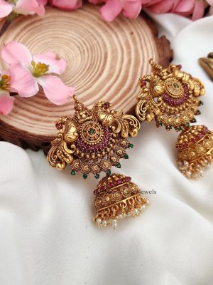 Rich Bridal Lakshmi Jhumkas (2)
