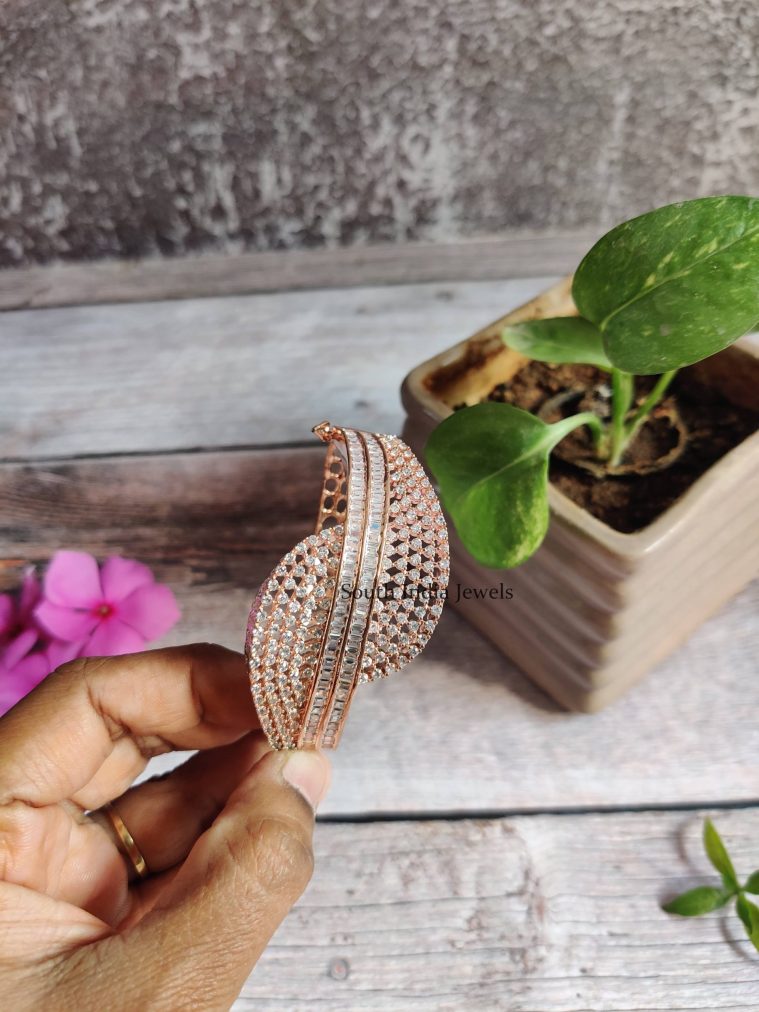 Rose Gold Open Kada Bangles