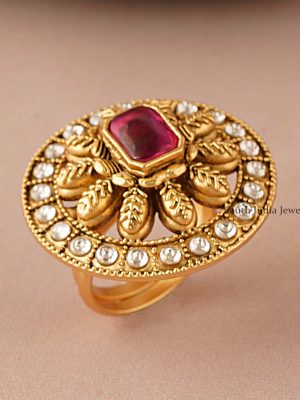 Stunning Adjustable Ruby Finger Ring (3)