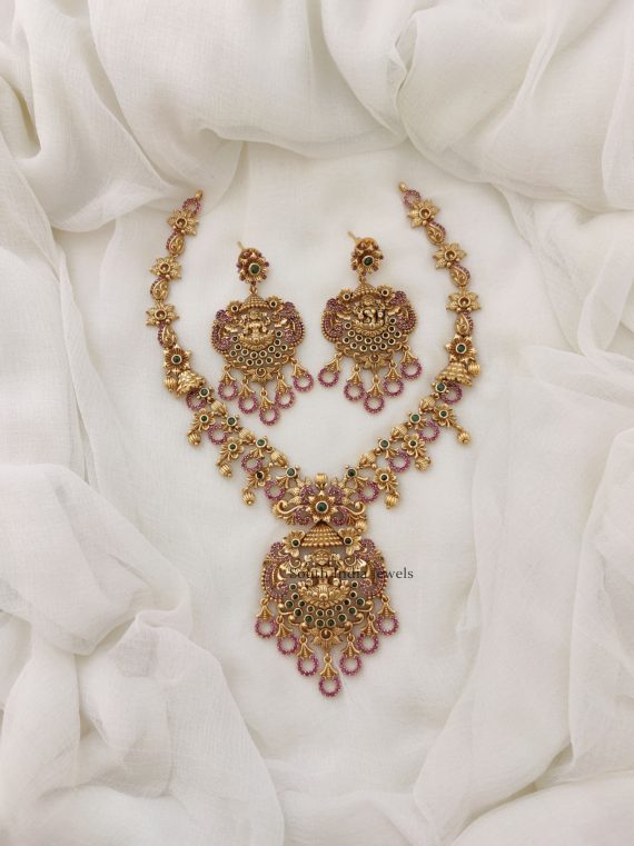 Traditional Lakshmi Bridal Necklace (2)