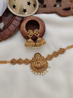 Traditional Lakshmi Peacock Choker