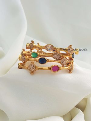 Trendy Matte Finish Bangle Set