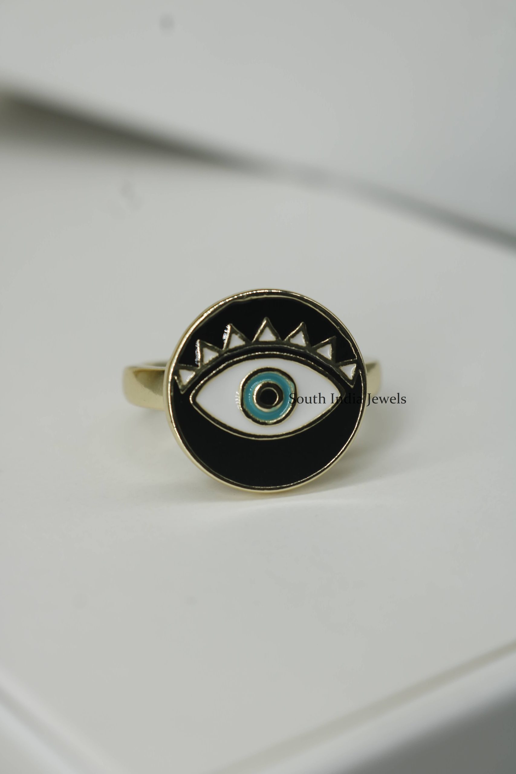 Western Evil Eye Adjustable Ring