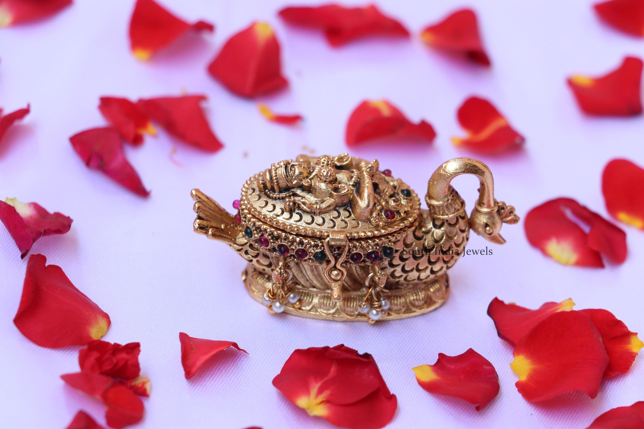 Exquisite Lakshmi Design Sindoor Box
