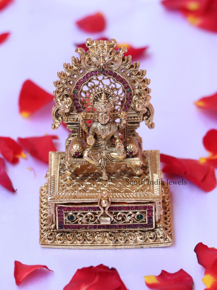 Elegant Goddess Design Sindoor Box
