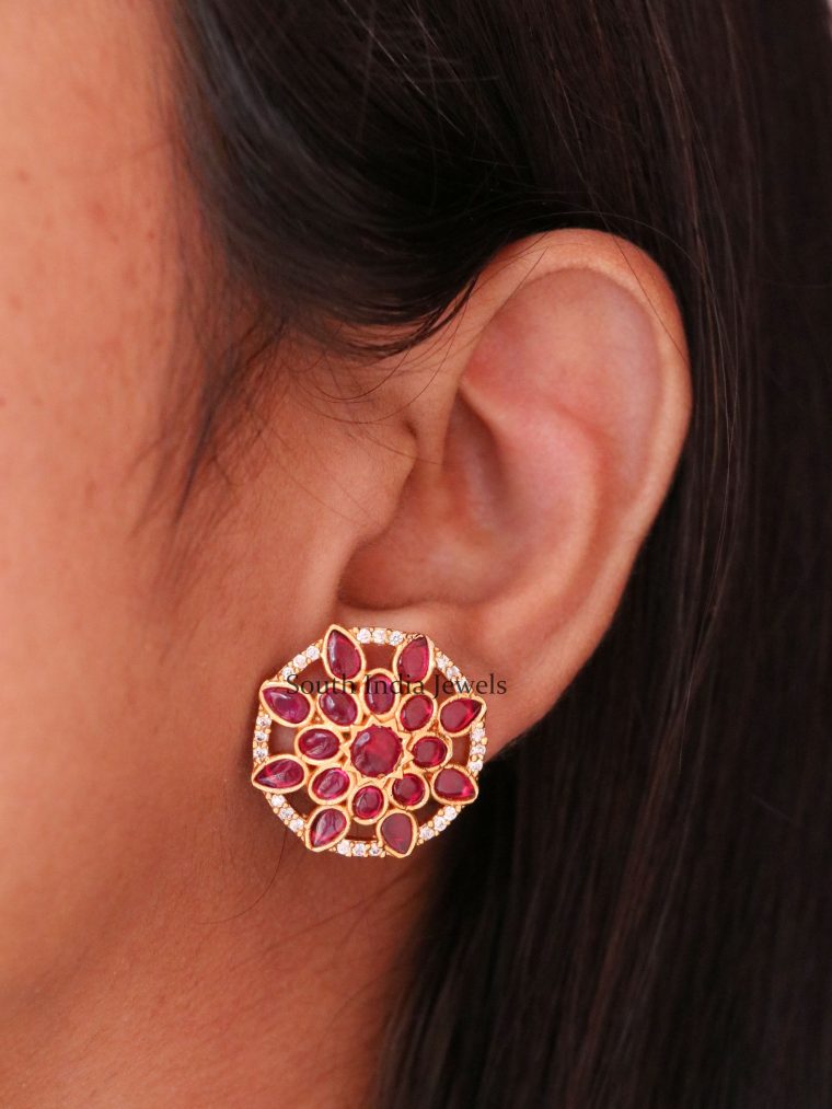 Floral Kemp Stones Earrings