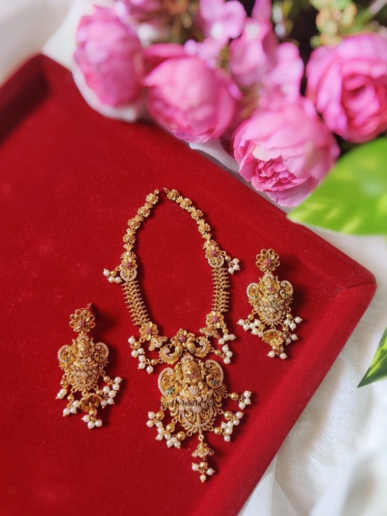 Lovely Lakshmi Design Necklace