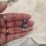 German Silver Half Jhumkas Design Necklace