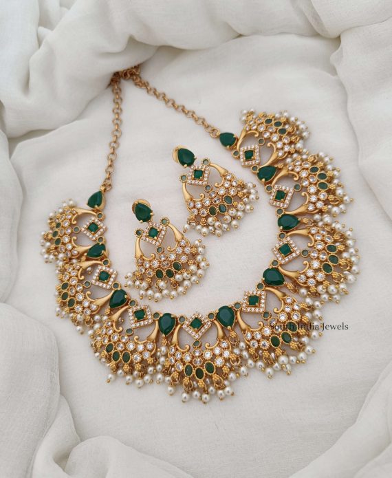 Beautiful Guttapusalu Bridal Necklace Set (2)