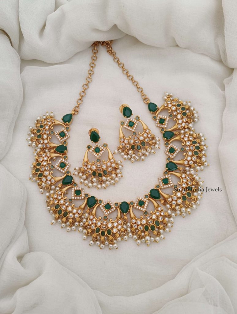 Guttapusalu Bridal Design Necklace - South India Jewels