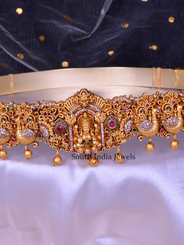 Bridal Elegant Diamond Finish Hip Belt - South India Jewels