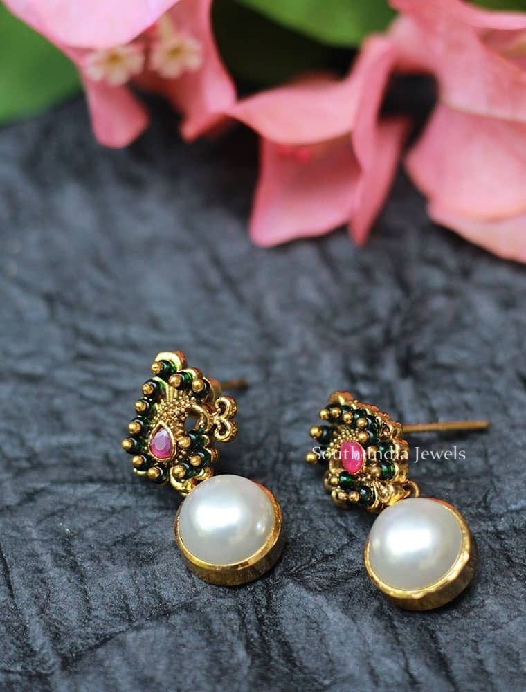 Elegant Pearl Design Earrings