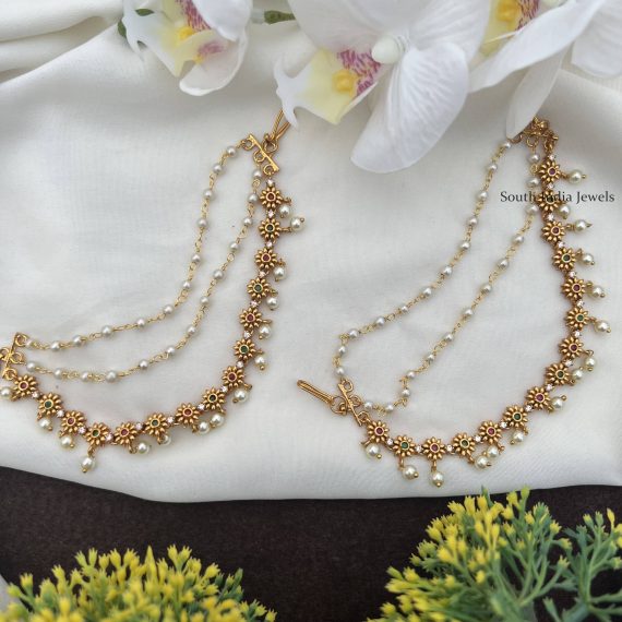 Floral Design Mattal - South India Jewels- Online Shop