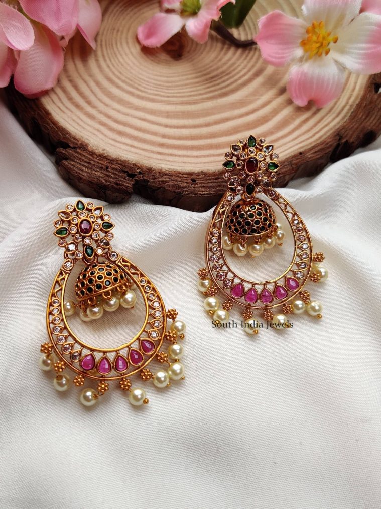 Sparkling AD Stones Earrings