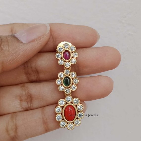 Sparkling Navarathna Stones Necklace (2)