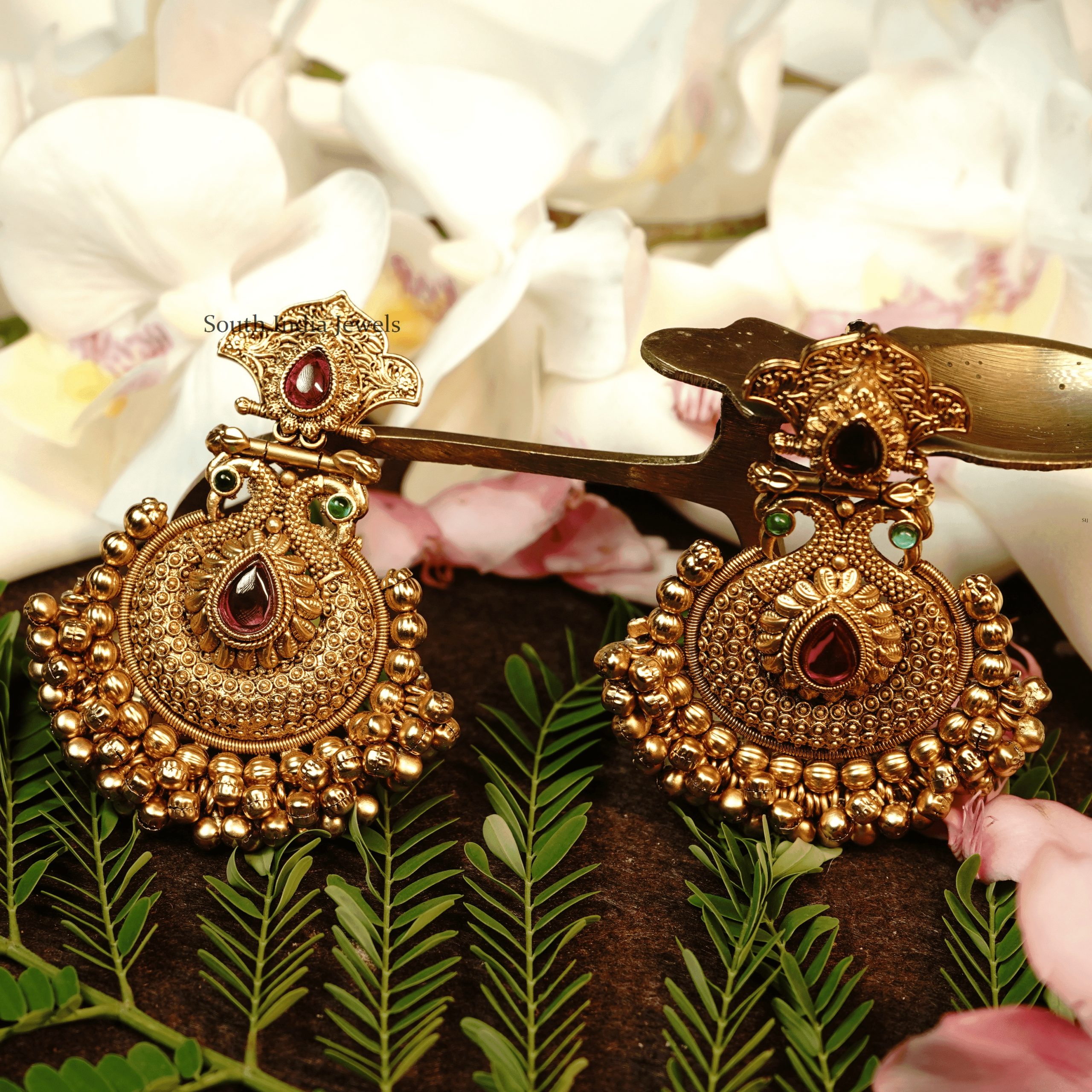 Sanara South Indian Style Pearl Jhumki Price Starting From Rs 900. Find  Verified Sellers in Beed - JdMart