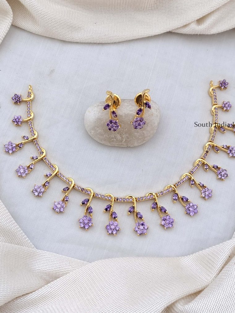 Amethyst Stones Design Necklace
