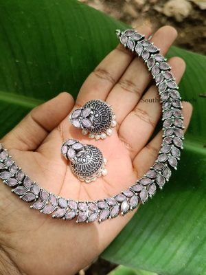 Elegant German Silver Necklace Set